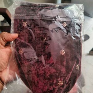 Red &amp; Gold Velvet Bride Chura Cover