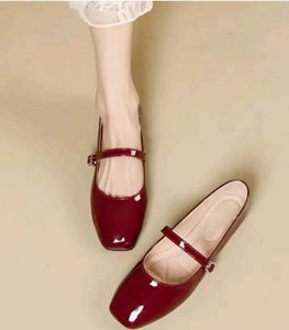 Red Mary Jane Ballerinas