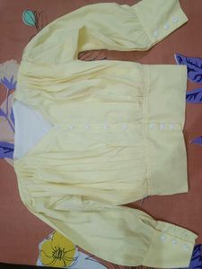 Yellow Long Sleeve Top