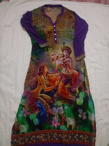 Beautiful Painting Kurti