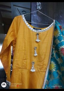 Beautiful Floor Lenght Gown With Dupatta..