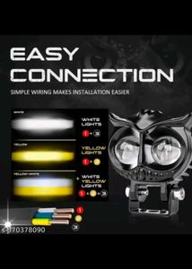 OWL Shape Light With Flasher For Cars/Bikes