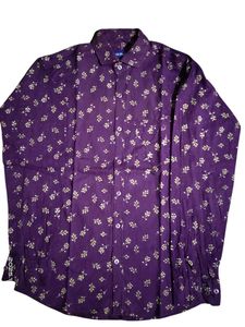 Purple Floral Print Shirt