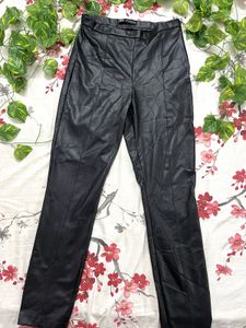 Zara Women’s Black Leather Pants