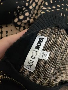 Corset  Sweater Jumpsuit - Taupe/combo