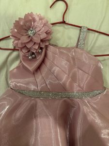 Pink Flower Girl Dress