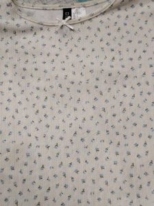 H&amp;M Floral Bow Top