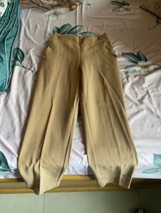Zara Beige Cigarette Pants