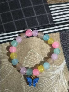Butterfly Charm Beaded Bracelet