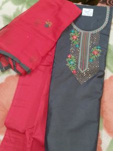 Embroidered Dress Material For Women