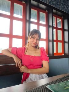 Pink Puff Sleeve Top &amp; Skirt