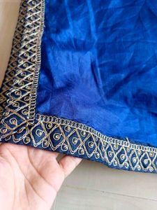 Saree With Heavy Blouse 💙