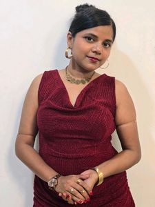 Handmade Maroon Dress