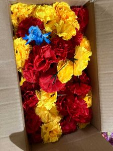 Decorative Artificial Flower Bouquet Ganpati Deco