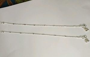 Silver Anklet with Bells