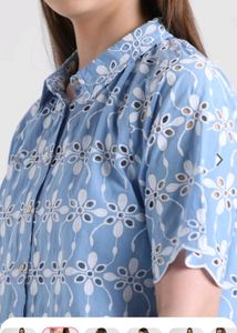 Comfort Days Sky Blue Shiffili Shirt By ONLY