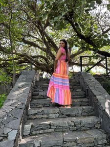 Colorful Striped Maxi Dress