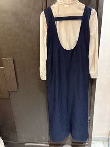 Navy Maxi Dress with Blouse
