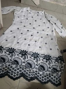 White Embroidered Tunic Dress