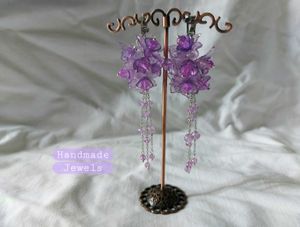 Purple/Black Theme Handmade Earrings