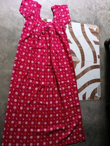pink colour maxi
