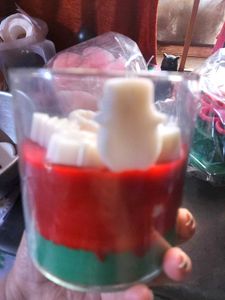 Festive Holiday Candle