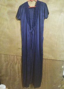 Vintage Navy Blue Nightgown