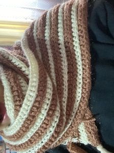 Striped Crochet Shawl