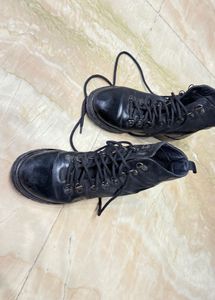 Leather Lace up Export Quality Boots Euro 38