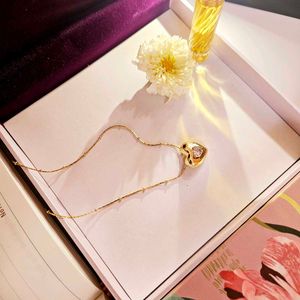 Gorgeous Chunky Golden Heart Pendant Necklace
