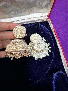 Handmade Moti Jhumka