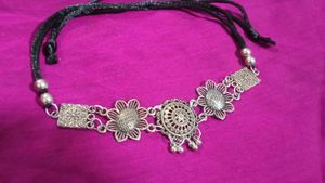 Ethnic Choker Oxidised Silver Jewellery