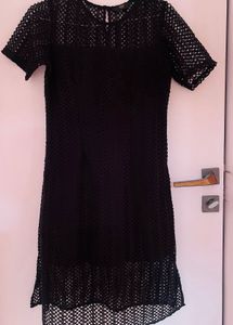 Black Design Sheath Dress