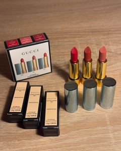 Gucci Rouge a Levres Mat Lipstick set of 3