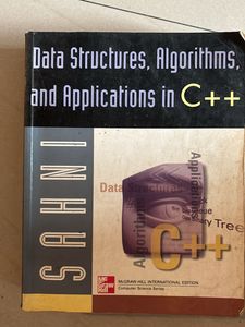 Data Structures, Algorithms, Applications In C++
