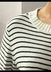 Black And White Strips Top