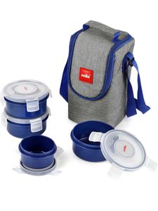 CELLO MF Click Polypropylene Lunch Box Set, 300ml