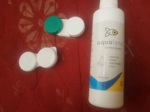 aqualens liquid plus the lens storage boxes