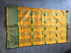 YellowSaree&amp; Green Bangles