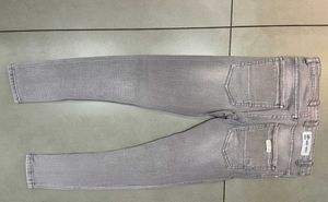 Gray Distressed Denim Jeans