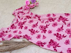 Pink Floral Bodycon Dress 🌸