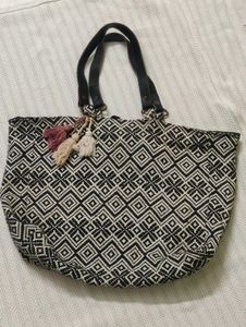 Patterned Cotton Tote Bag