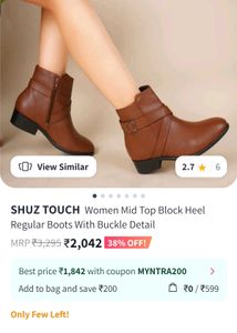 Women Shuz Touch Ankle Boots