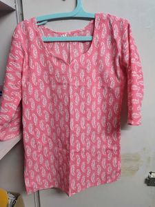 Pink Paisley Print Tunic