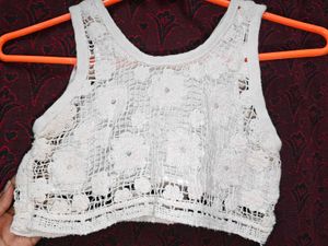 Crochet Floral Crop Top for kids