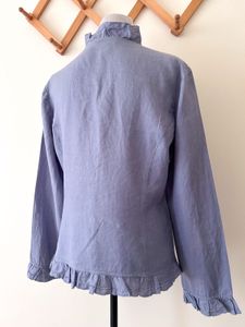 FLORAL EMBROIDERY LINEN SHRUG