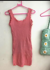 Baby Pink Bodycon Dress | Size S