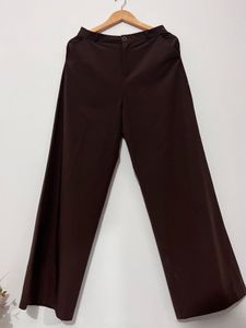 Brown Wide Leg Trousers