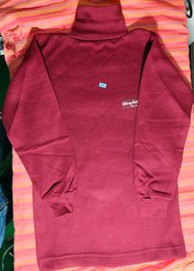 Burgundy Turtleneck Sweater