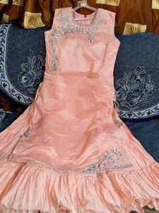 Elegant Pink Layered Dress